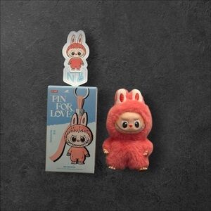 [AUTHENTIC] Pop Mart Labubu – Pin for Love Plush Pendant - “N”